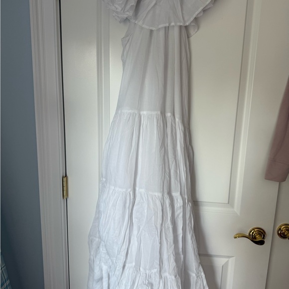 Erika Pena Off the Shoulder White Maxi Dress - Picture 4 of 4